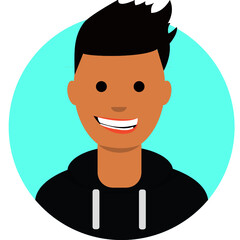 Male avatar face - VECTOR