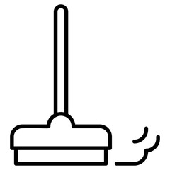 Window wiper, wiper line icon 