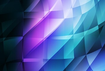 Obraz premium Dark Pink, Blue vector shining triangular background.