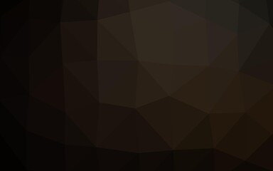 Obraz premium Dark Black vector polygonal pattern. A sample with polygonal shapes. New texture for your design.