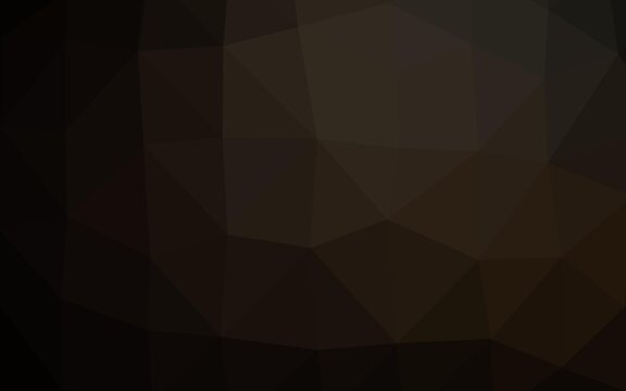 Dark Black vector polygonal pattern. A sample with polygonal shapes. New texture for your design.
