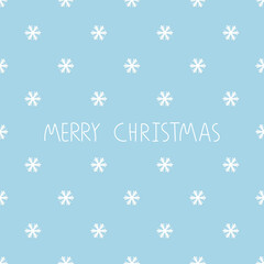 Merry Christmas abstract background with a snowflakes.	