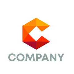 Naklejka premium C logo 