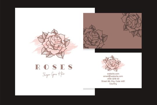 Rose Logo & Business Card Templates