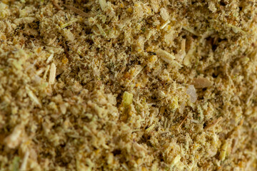 texture of a Fenugreek seeds ground, spice