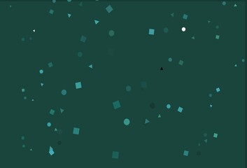 Light Green, Yellow vector pattern in polygonal style with circles.