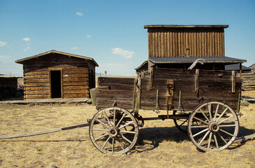 Fototapeta na wymiar Village Cow Boys, Old Trail Town, Wyoming, USA, Etats Unis