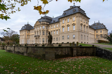 Schloss und Schlosspark Werneck, Landkreis Schweinfurt, Unterfranken, Bayern, Deutschland