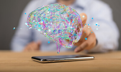 information intelligence brain ai digtal 3d artificial intelligence