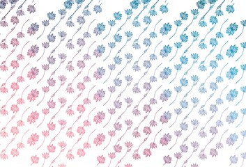 Light Blue, Red vector hand painted background.