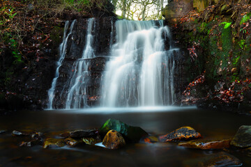 Tiger Clough waterfall in the forest