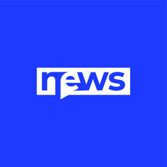 News media, chat symbol, simple vector logo for download