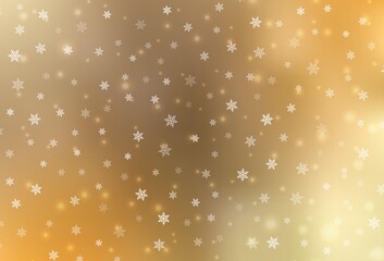 Light Orange vector pattern in Christmas style.