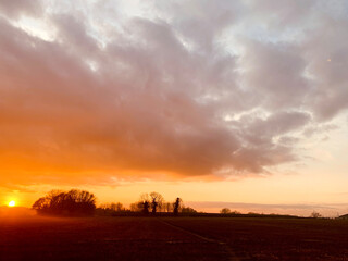 sunset over Norfolk 