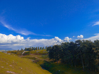 landscape with clouds