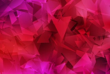 Obraz premium Light Red vector low poly layout.