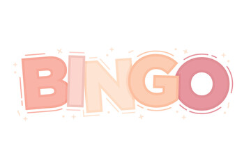 Bingo Text, Bingo Background, Bingo Sign, Bingo Game, Bingo Night, Vector Illustration Background