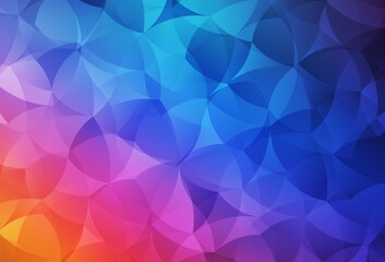 Fototapeta premium Light Blue, Red vector pattern with random forms.