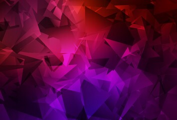 Obraz premium Dark Pink, Yellow vector triangle mosaic template.