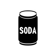 Soda can icon isolated on white background