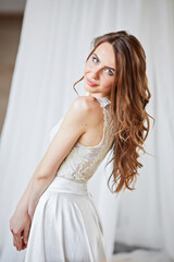 Fototapeta premium A beautiful portrait of the bride.
