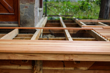 construction  of  an  exterior  deck