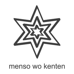 vector icon with african adinkra symbol Menso Wo Kenten