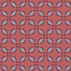 geometric pattern floral orange background