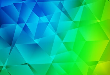Light Blue, Green vector abstract mosaic backdrop.