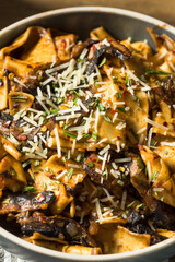Homemade Mushroom Pappardelle Pasta