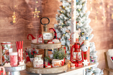 Festive holiday hot cocoa bar