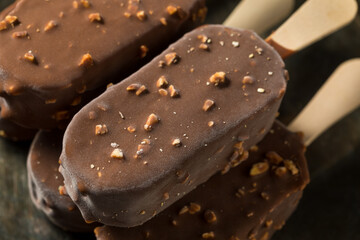 Frozen Chocolate Covered Ice Cream Bars