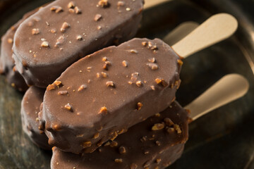 Frozen Chocolate Covered Ice Cream Bars