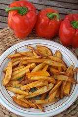 french fries potatoes as side dish