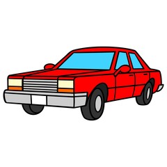 Car - A cartoon illustration of a generic Car.