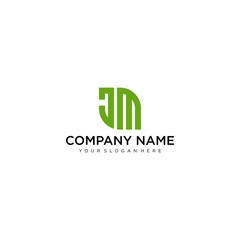 Letter JM line logo design. Linear creative minimal monochrome monogram symbol. Universal elegant vector sign design. Premium business logotype. Graphic alphabet symbol for corporate business identity