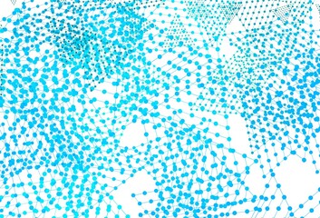 Light BLUE vector background with polygonal style with circles.