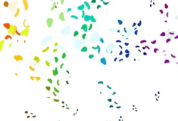 Light multicolor, rainbow vector background with abstract forms.