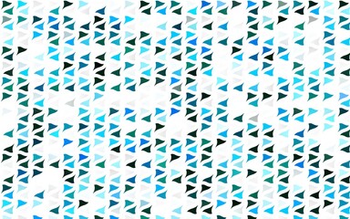 Light BLUE vector cover in polygonal style. Triangles on abstract background with colorful gradient. Pattern for commercials.