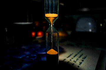 Photo of a running hourglass