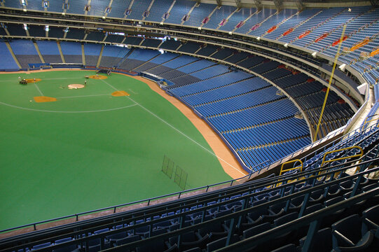 Empty Sky Dome Stadium before the Baseball Game Toronto, Canada - May 7, 2004