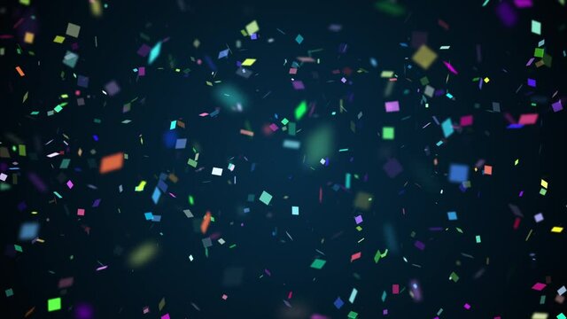 broadcast falling confetti celebration background video