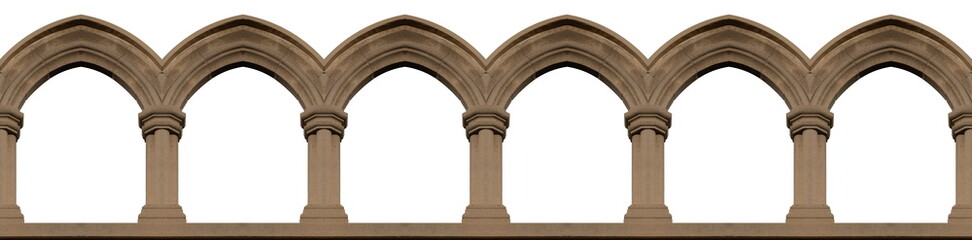 Elements of architectural decorations of buildings, arches, doorways and windows. On the streets in...