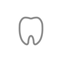Tooth icon. Symbol of dentist and mouth health. Teeth hygiene vector.