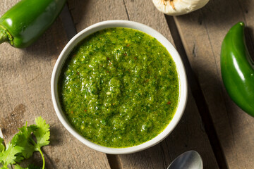 Homemade MIddle Eastern Zhoug Sauce