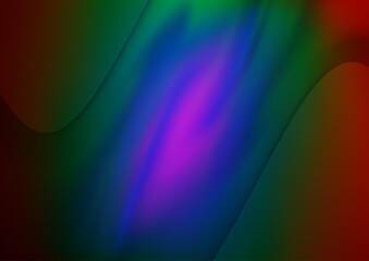 Dark Multicolor, Rainbow vector blurred shine abstract template. Shining colorful illustration in a Brand new style. Brand new style for your business design.