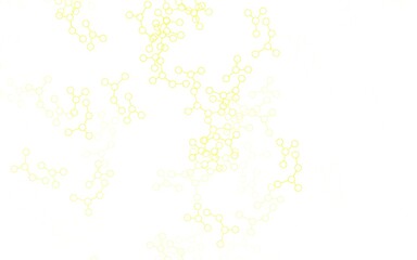Light Green, Yellow vector backdrop with artificial intelligence data.