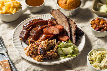 Homemade Barbecue Platter with Ribs