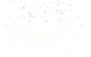 Light Red, Yellow vector backdrop with artificial intelligence data.