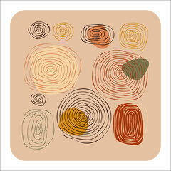 abstract handmade graphic elements isolated on white, for decoration, invitations, posters, card, fabric